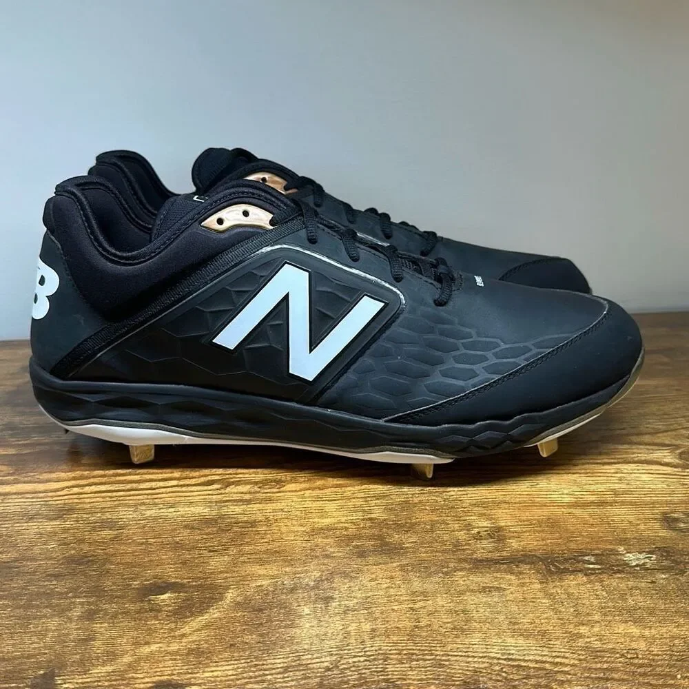New Balance Mens Baseball Football Cleats‎ size 16 L3000SK4 Black Low Top